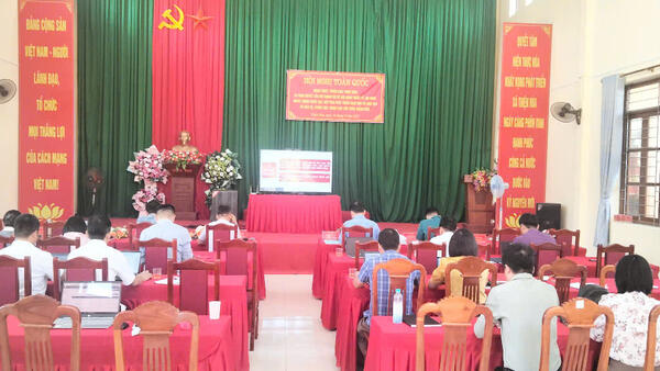 Đảng ủy xã Thiện Hòa tham dự Hội nghị toàn quốc quán triệt và triển khai thực hiện các nghị quyết mới của Bộ Chính trị