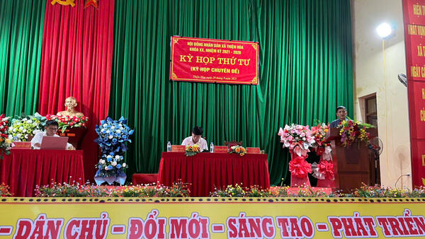 HỘI ĐỒNG NHÂN DÂN XÃ THIỆN HÒA TỔ CHỨC KỲ HỌP THỨ TƯ (KỲ HỌP CHUYÊN ĐỀ) KHÓA XX, NHIỆM KỲ 2021 - 2026